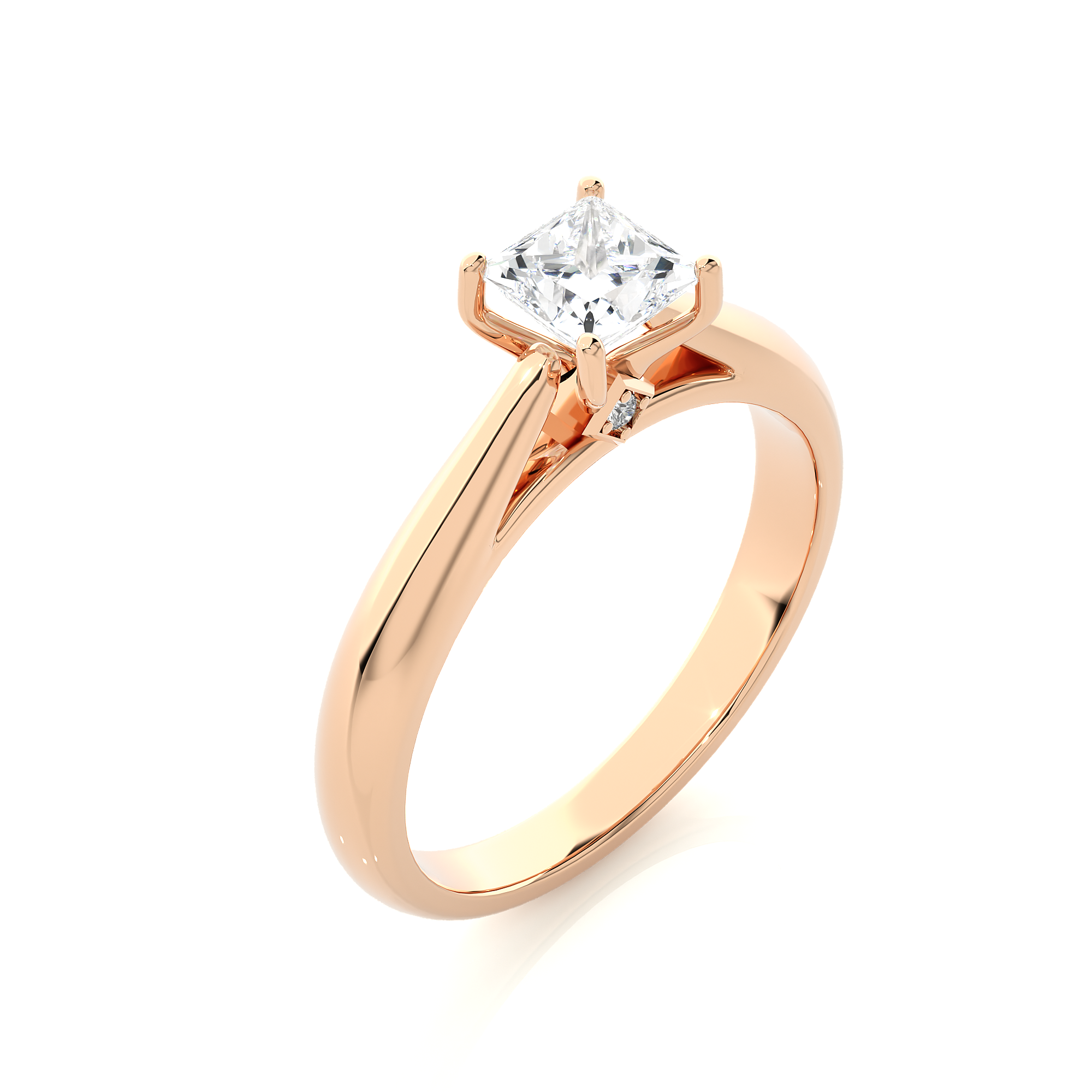 Lunara Ring - 0.8 ct princess