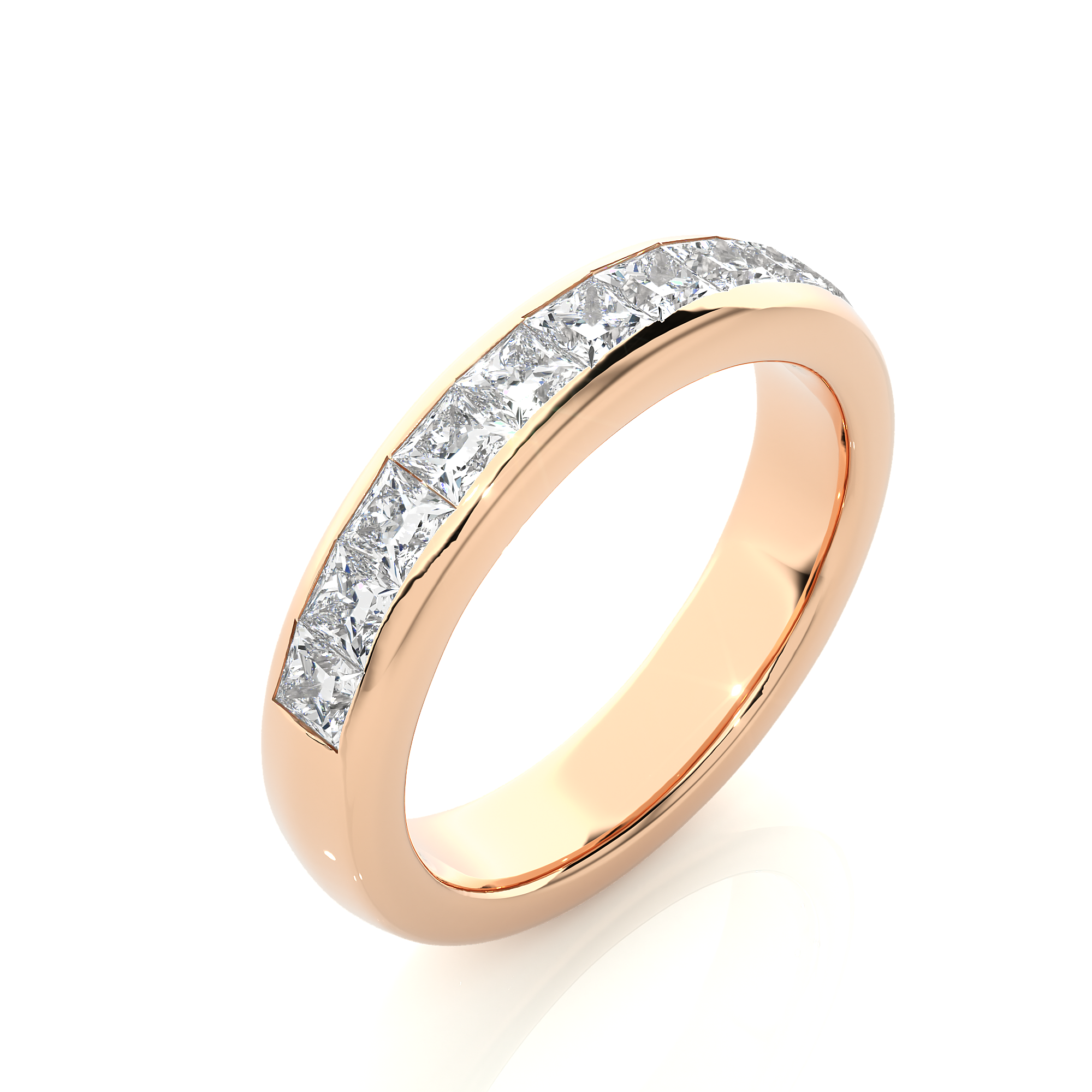 Princess Spark Half Eternity Band