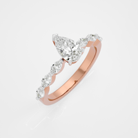 Celeste Pear Ring - 1 ct Pear