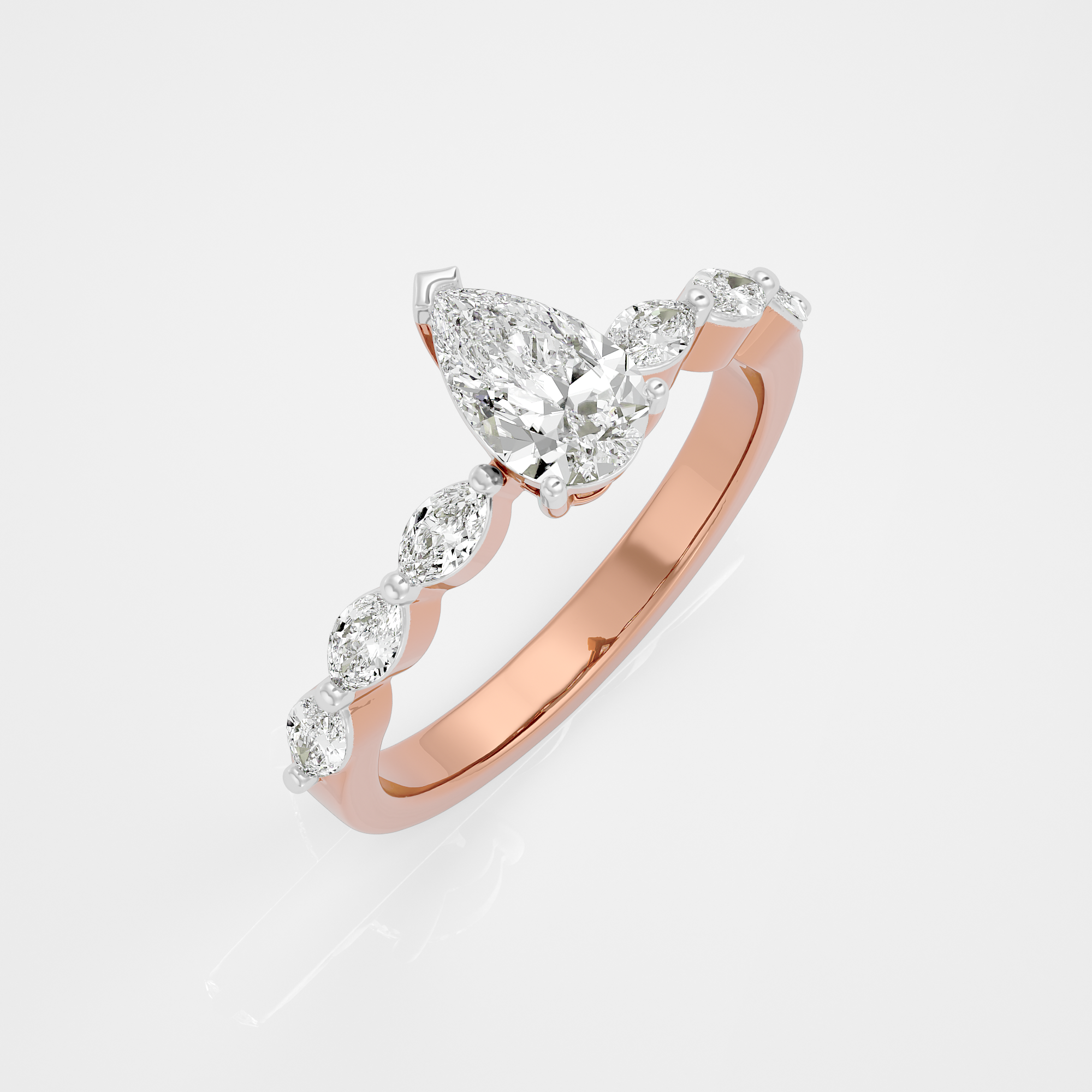 Celeste Pear Ring - 1 ct Pear