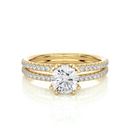 Aurora Twist Ring - 0.8 ct round
