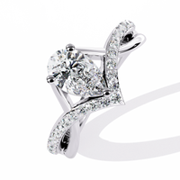 Celestia Ring - 0.7 ct pear
