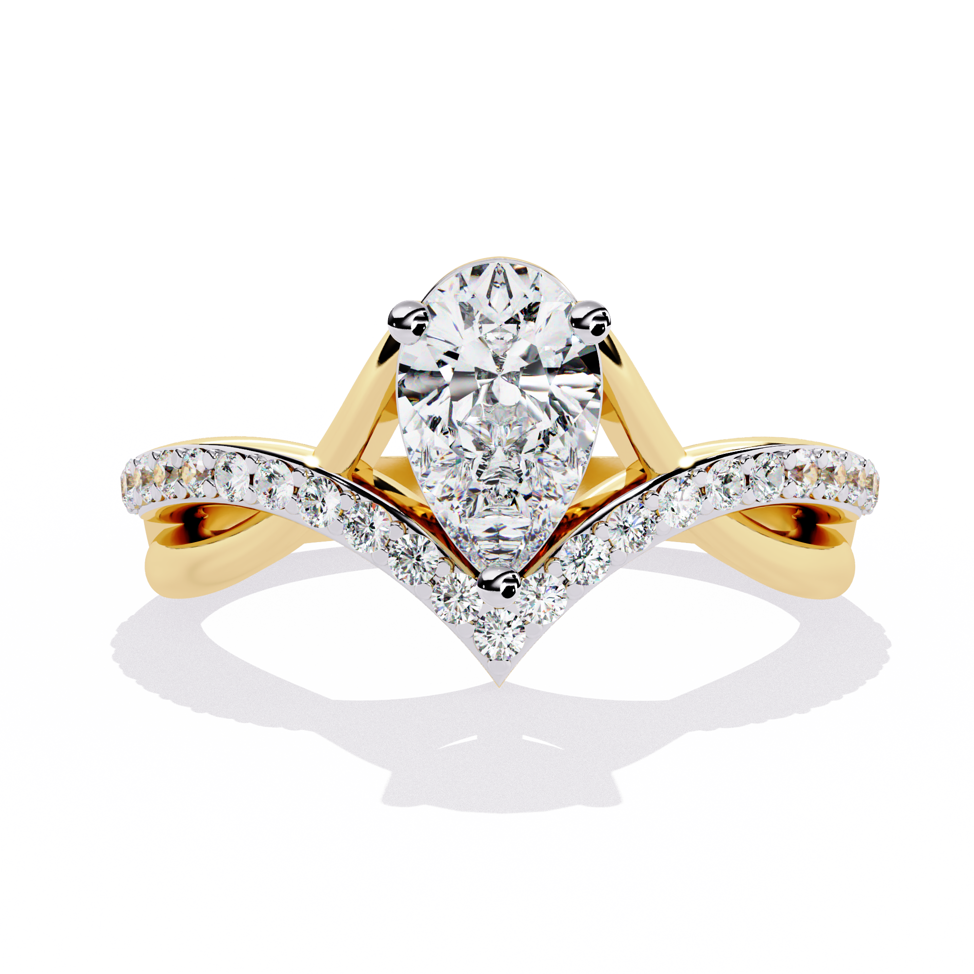 Celestia Ring - 0.7 ct pear