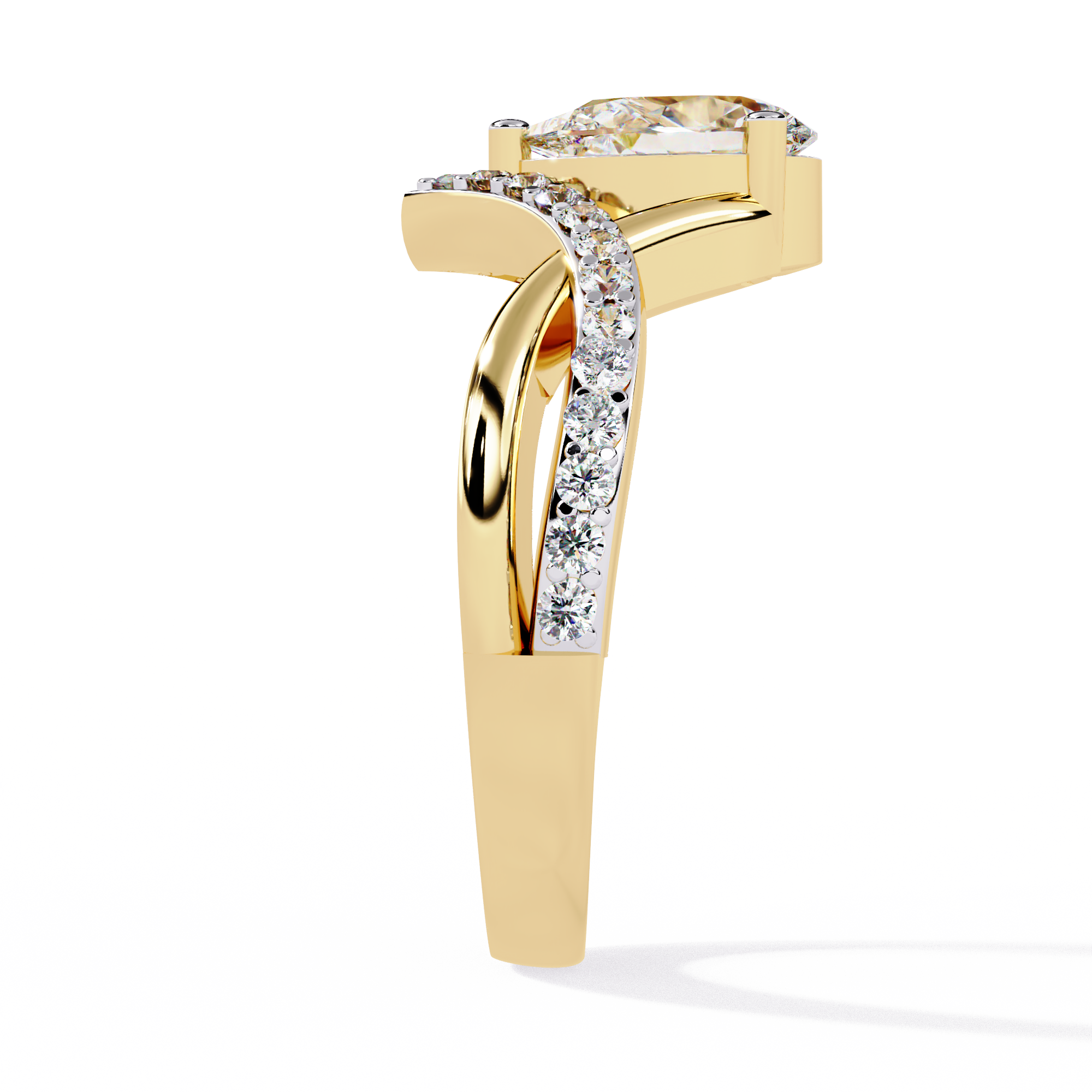 Celestia Ring - 0.7 ct pear