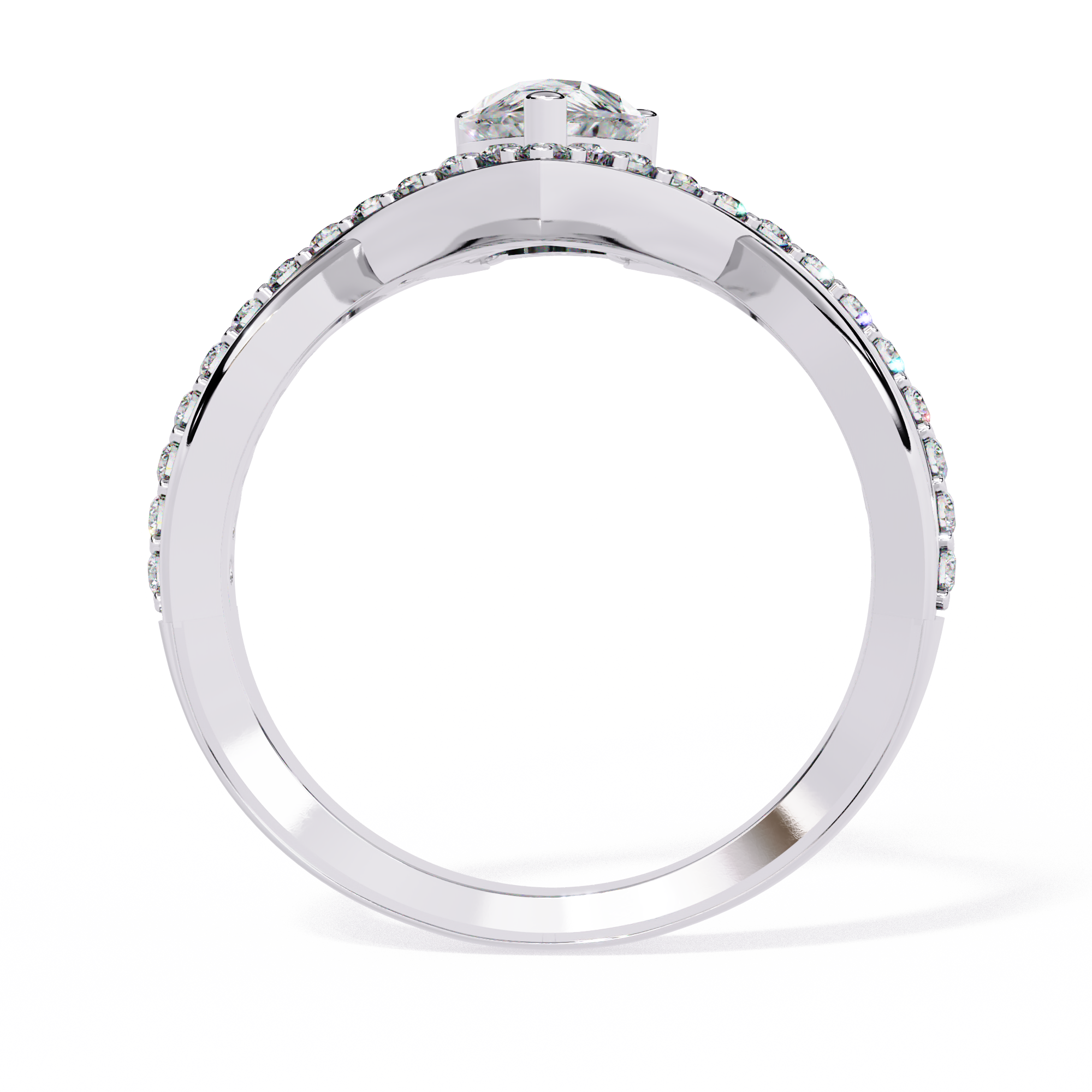 Celestia Ring - 0.7 ct pear