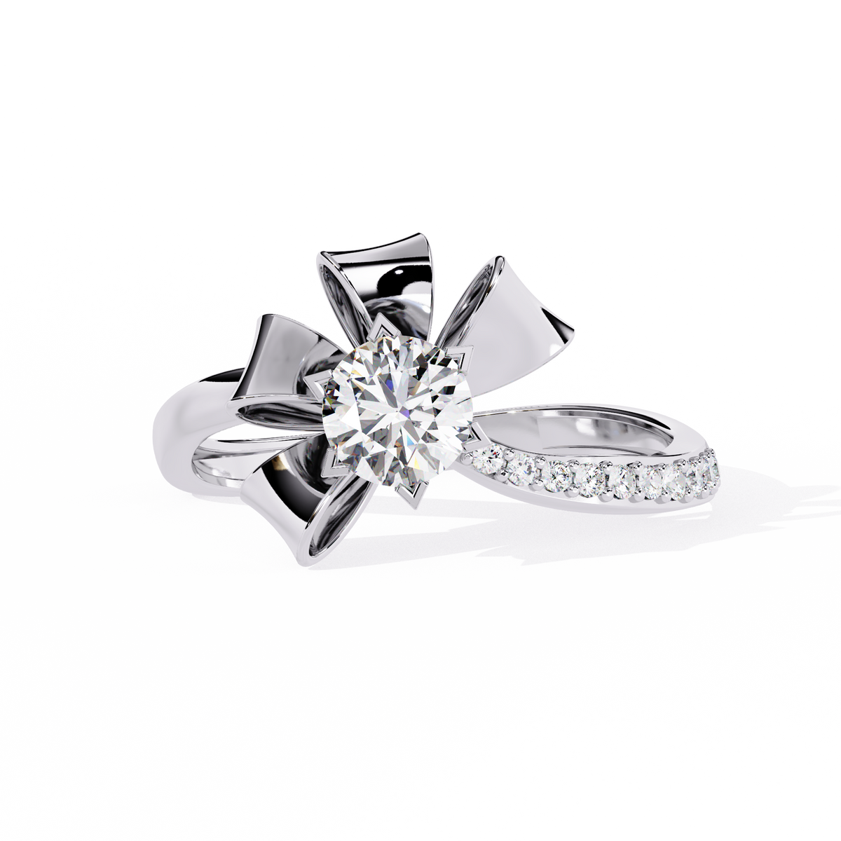 14 kt / White Gold / 7