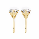 1 ct Round studs - Martini setting