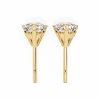 1 ct Round studs - Martini setting