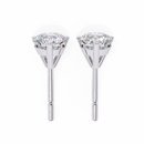 1 ct Round studs - Martini setting