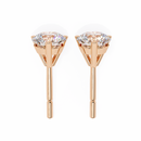 1 ct Round studs - Martini setting