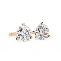 1 ct Round studs - Martini setting