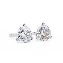 1 ct Round studs - Martini setting