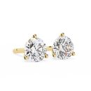 1 ct Round studs - Martini setting