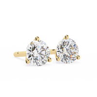 1 ct Round studs - Martini setting