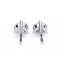 1 ct Round studs - Martini setting