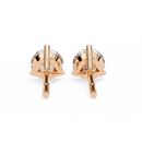 1 ct Round studs - Martini setting