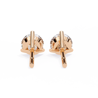 1 ct Round studs - Martini setting