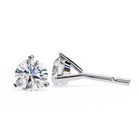 1 ct Round studs - Martini setting