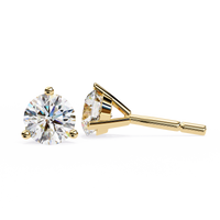 1 ct Round studs - Martini setting