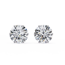 2 ct Round solitaire studs - Lotus setting