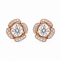 Rosette Diamond Studs
