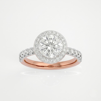 Round Halo Ring - 1ct