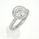 Round Halo Ring - 2ct