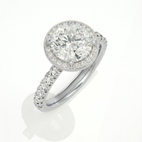 Round Halo Ring - 2ct