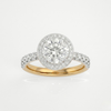 Round Halo Ring - 0.5ct