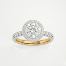 Round Halo Ring - 1ct