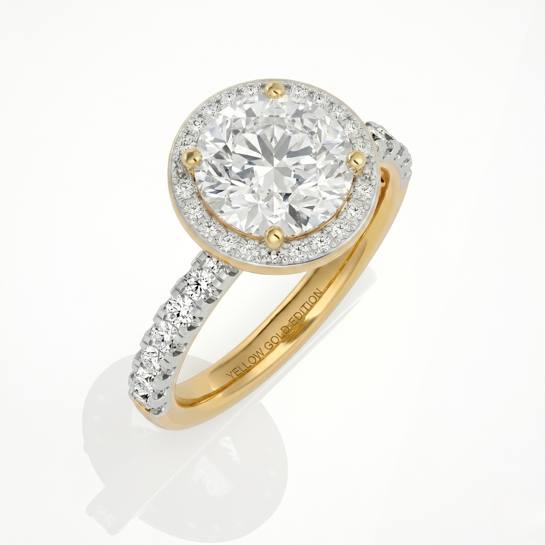 Round Halo Ring - 2ct