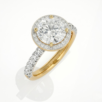 Round Halo Ring - 2ct