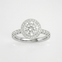 Round Halo Ring - 1ct
