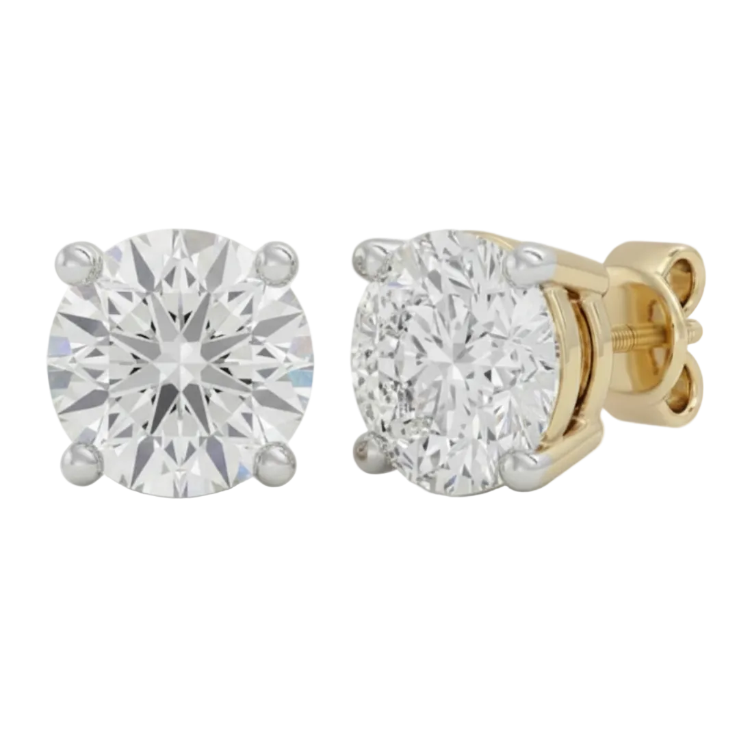 Round Studs - Basket setting