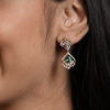 Evara Emerald Drop Earrings