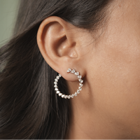 Pear Halo Hoops