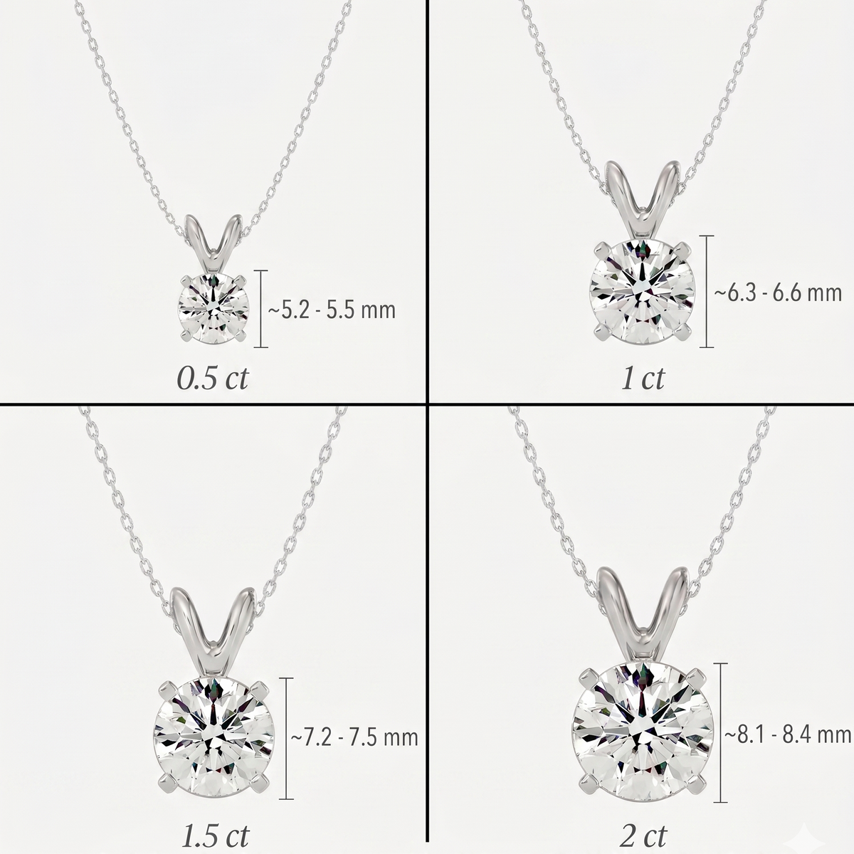 Round - .50 ct / Rose Gold / 9 kt