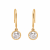 Rhea Solitaire Drop Earrings