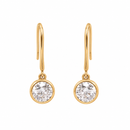 Rhea Solitaire Drop Earrings
