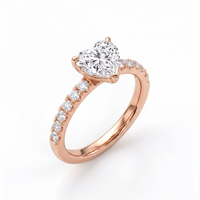 The Clara Crest Ring - Heart 2ct