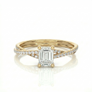 Twist Solitaire Ring - Emerald 1ct