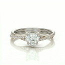 Twist Solitaire Ring - Heart 2ct