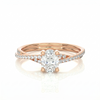 Twist Solitaire Ring - Oval 0.5ct