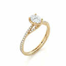 Twist Solitaire Ring - Oval 2ct