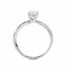 Twist Solitaire Ring - Oval 2ct