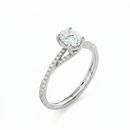Twist Solitaire Ring - Oval 2ct