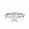 Twist Solitaire Ring - Oval 0.5ct