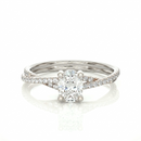 Twist Solitaire Ring - Oval 2ct