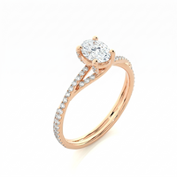 Twist Solitaire Ring - Oval 2ct
