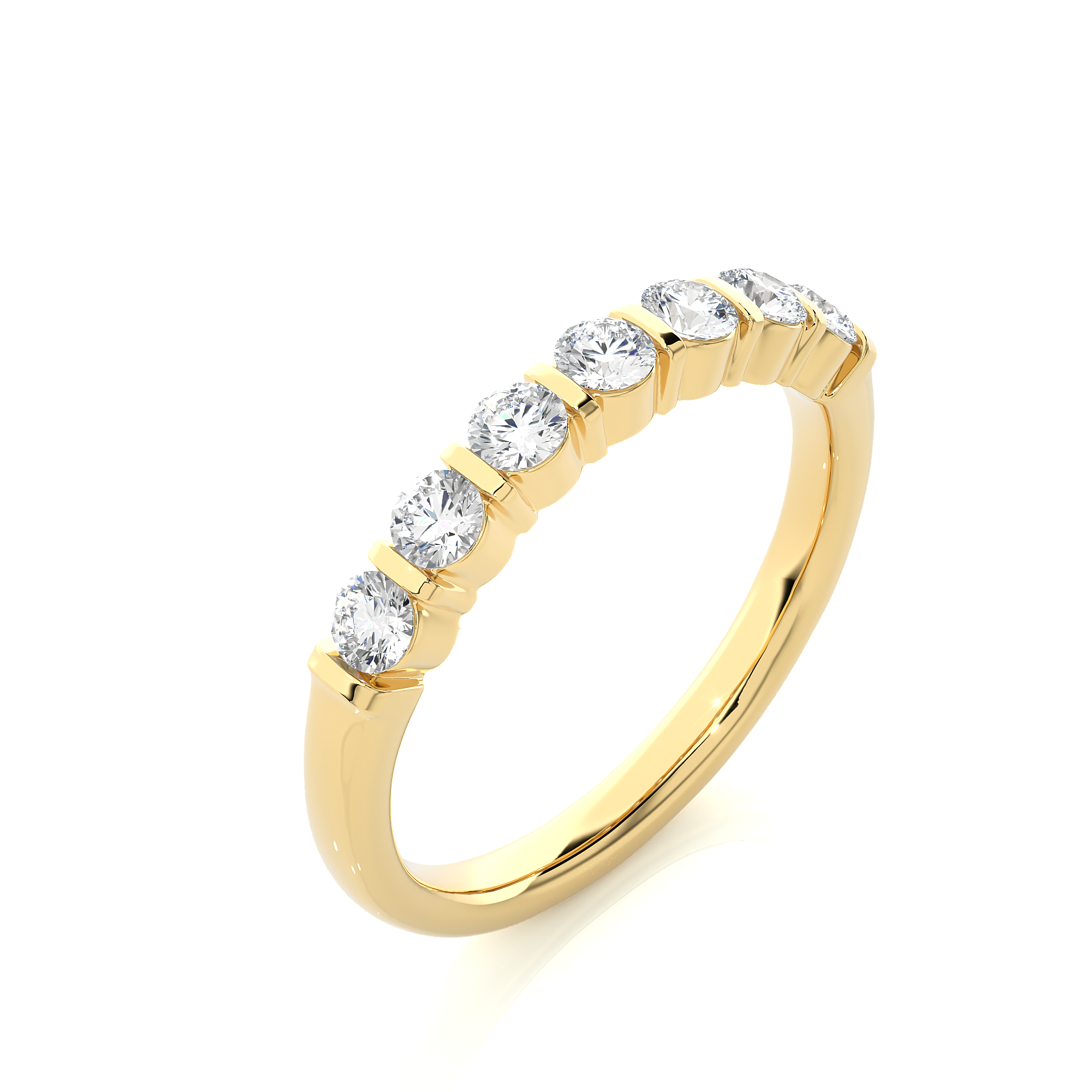 7 Round Brilliant Diamond Band
